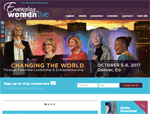Tablet Screenshot of emergingwomenlive.com